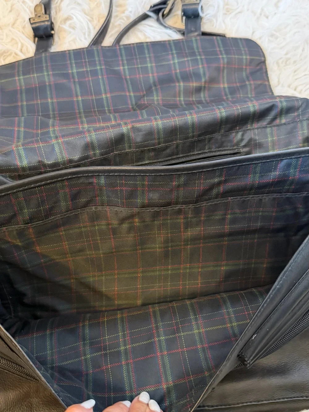Boulder Ridge vintage full grain cow hide messenger work bag